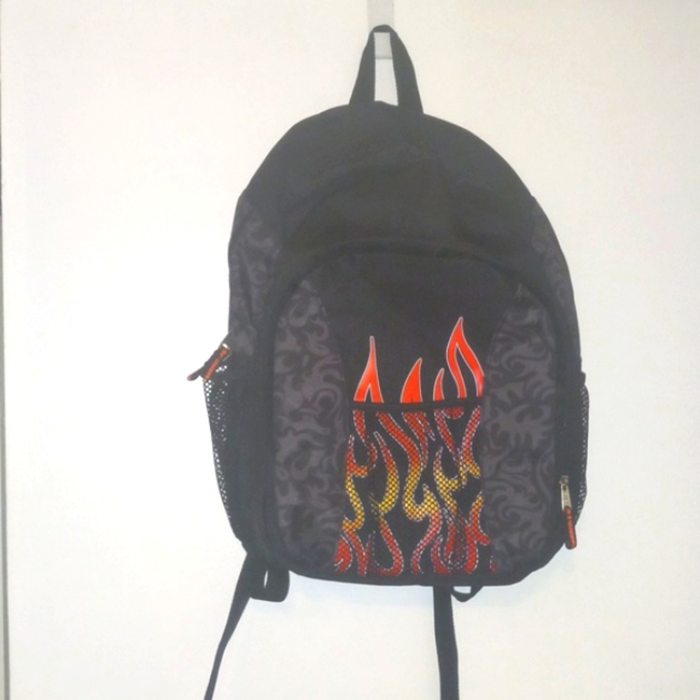 Black Flames Backpack